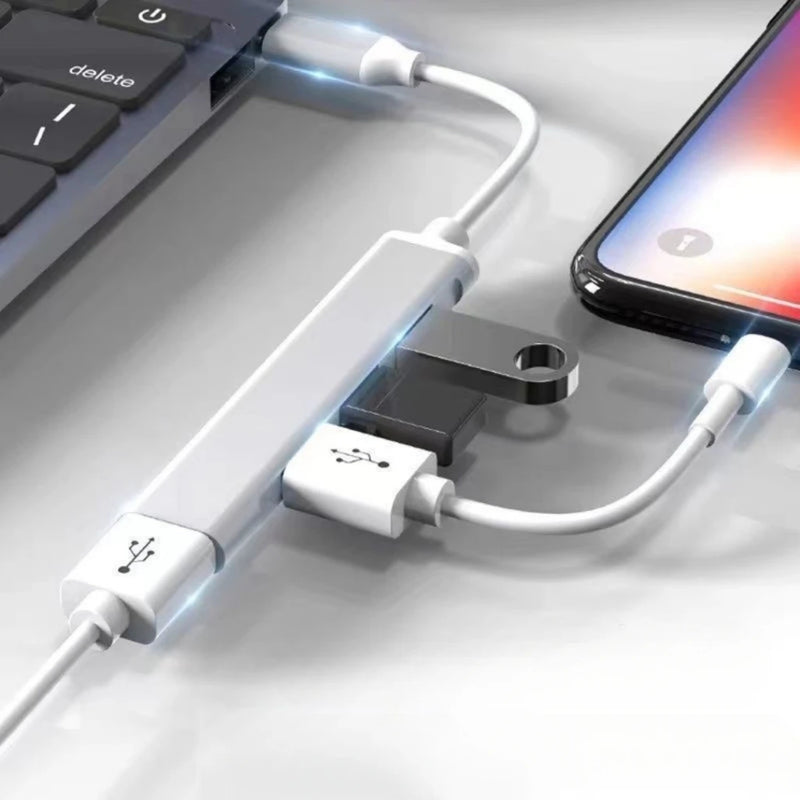 Extensor de USB, 4 entradas para ampliar suas portas USB do computador