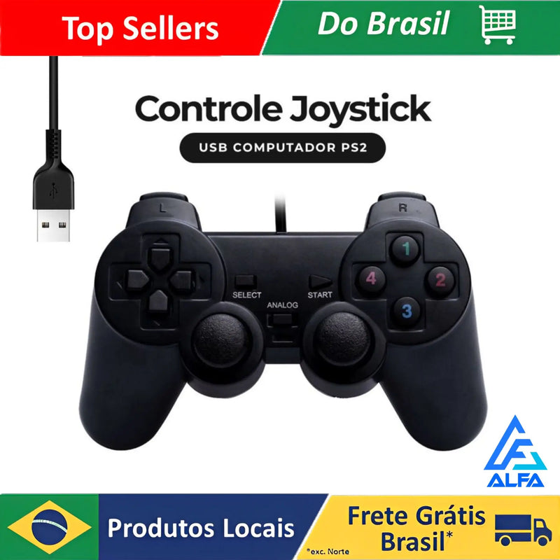 Controle para Jogos Console E Computador Entrada Usb