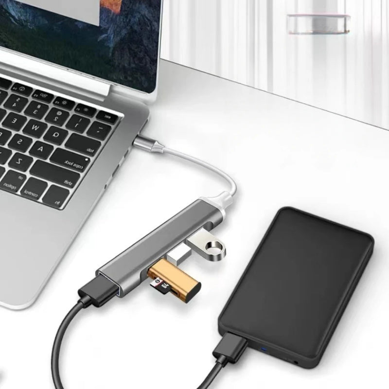 Extensor de USB, 4 entradas para ampliar suas portas USB do computador