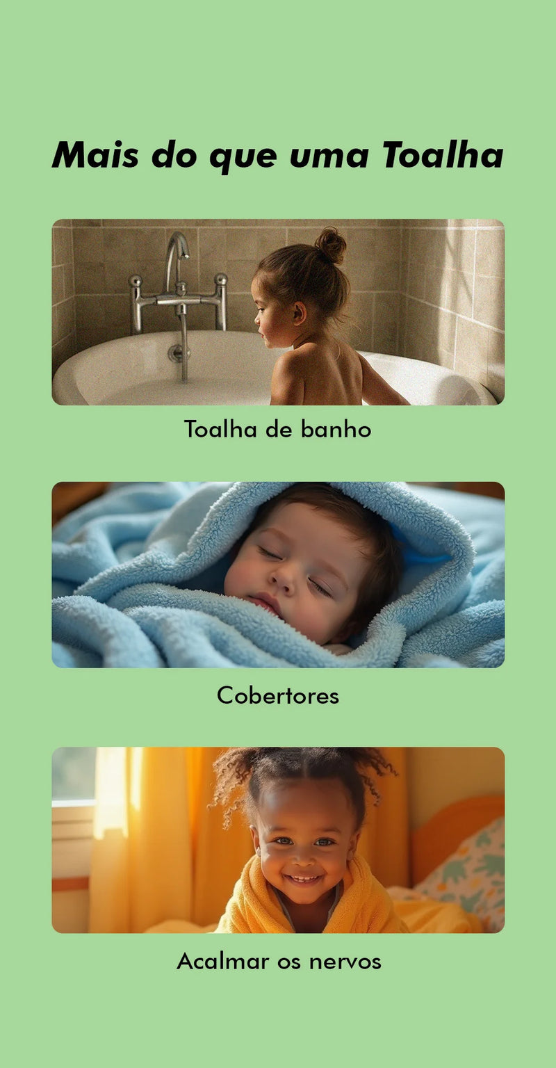 Toalha de Banho Bebê Felpuda com Capuz Infantil DIVERSOS MODELOS