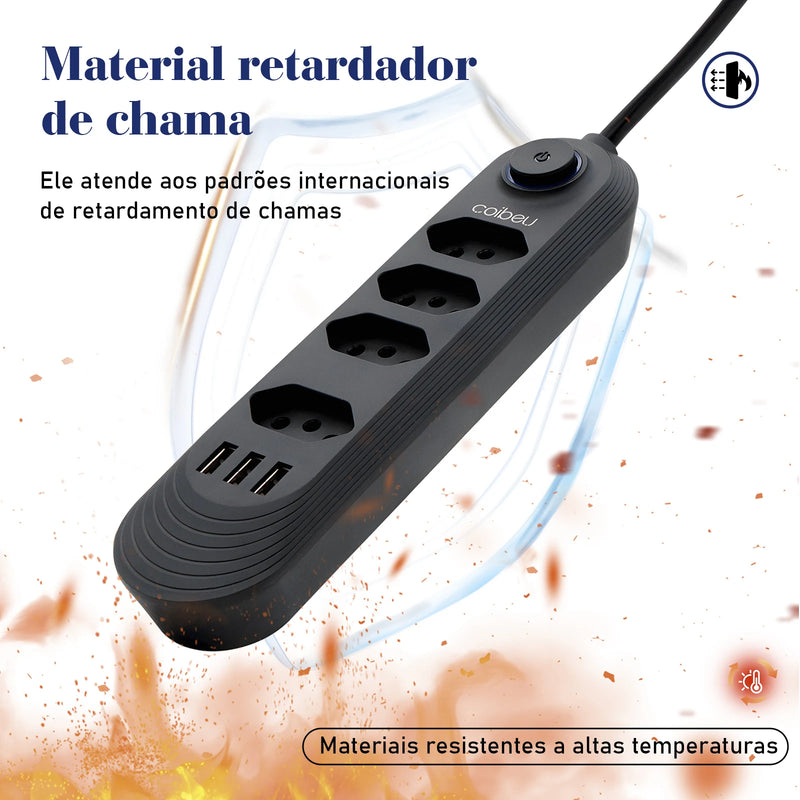 Extension Outlet, Line Filter, Power Extension, USB Socket, Plug, Water Plug, Brazil Line Filter, 100-220V,10A